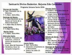Semana Santa 2026 en el occidente de Carabobo